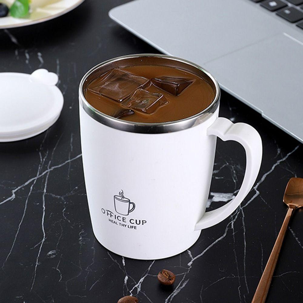Double Wall Coffee Mug Stainless Steel Water Bottle Portable Traveling Cup