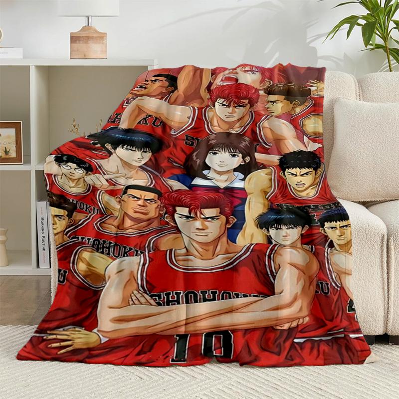 1PC Anime Basketball Heroes Flannel Blanket Gift, Suitable for Both Men And Women, Soft Ideal for Beds And Sofa, Birthday Or Christmas Gift