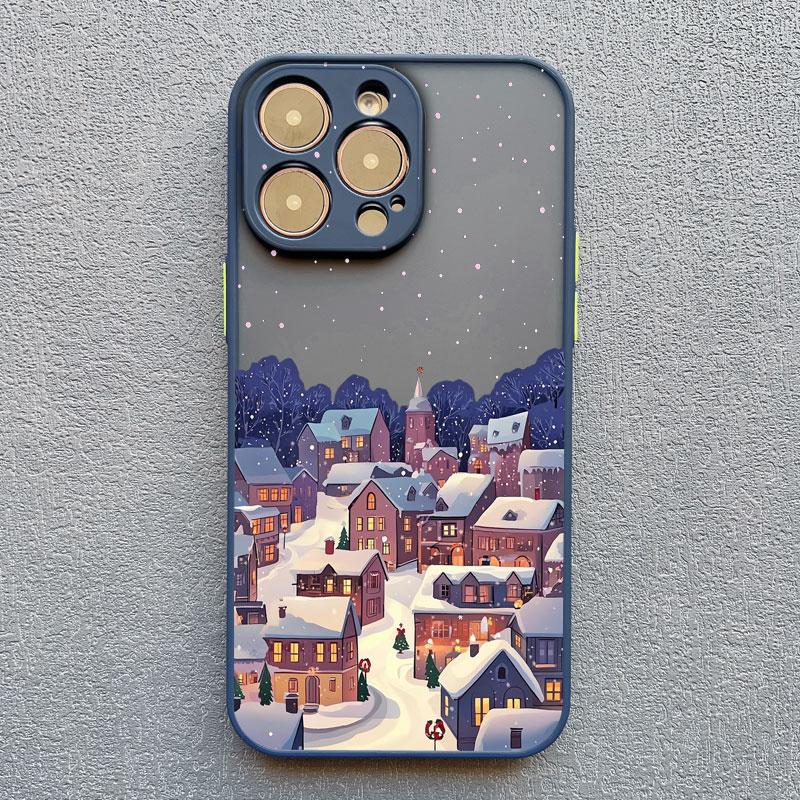 

Winter Snow Street Scenery Phone Case For iPhone 16 15 Pro Max 14 Plus 17 Pro Max 13 Mini 12 11 Pro Max Shockproof Back Covers iPhone 12 mini