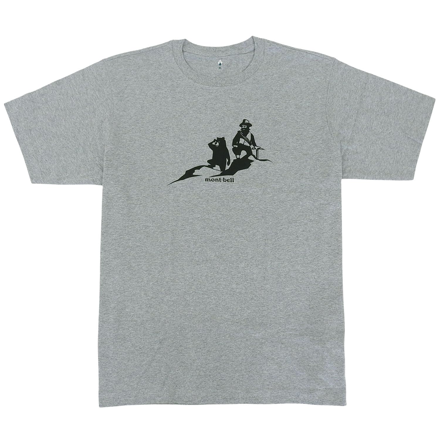 

montbell t-shirt short sleeve unisex uv cut pekin cotton hito yama koete 2104818 light gray/m светло-серый