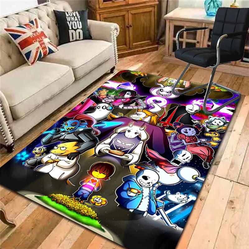 Tapis Undertale pour Salon ou Chambre à Coucher Tapis Doux et Confortable un Cadeau pour Anniversaire et Fête.NFF0928254