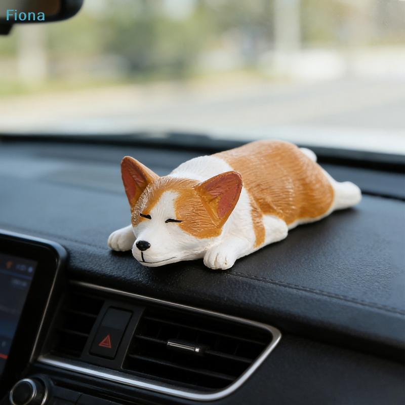 Car Dashboard Dog Toys Accessories Decorate Mini Corgi Resin Doll Ornament Auto Interior Cute Puppy Gift Decorations