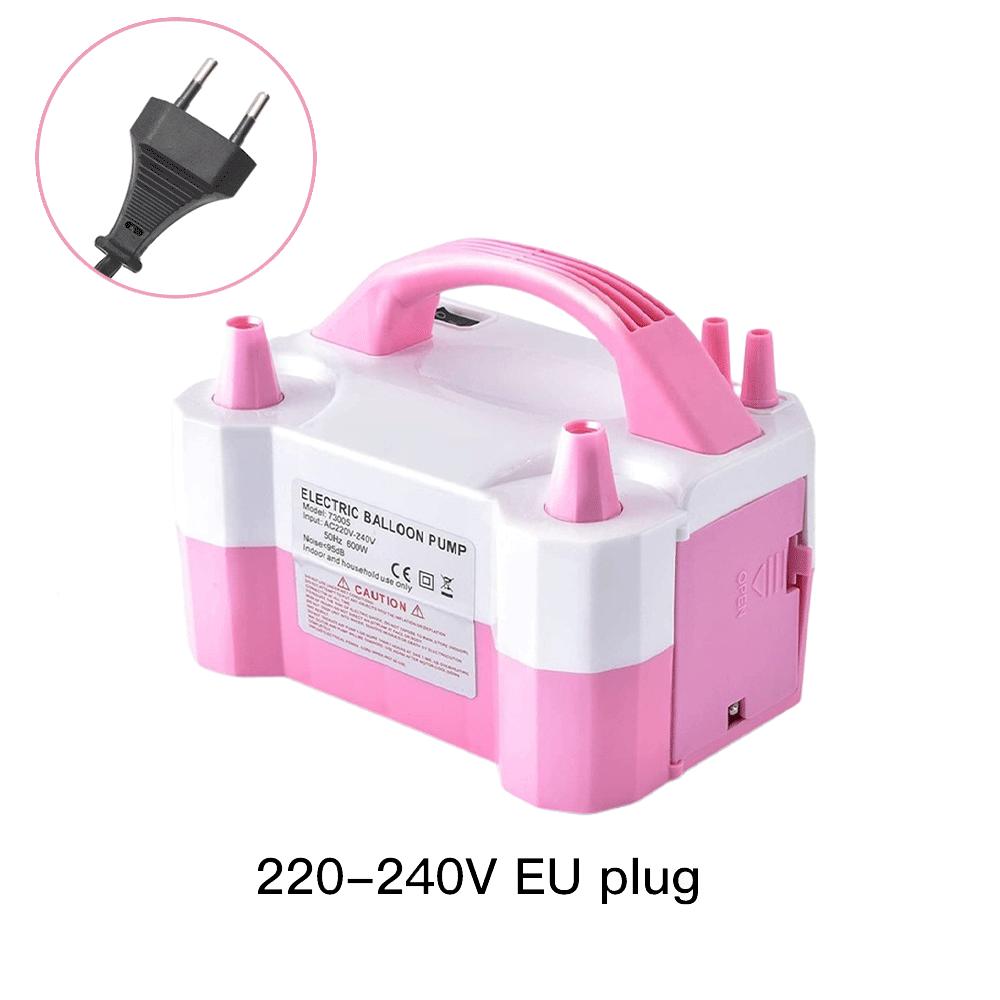 Vysokonapěťová přenosná elektrická pumpa na balónky s dvojitým otvorem a střídavým proudem, zástrčka US/EU, nafukovací pumpa na balónky pro svatební, narozeninové a oslavné večírky