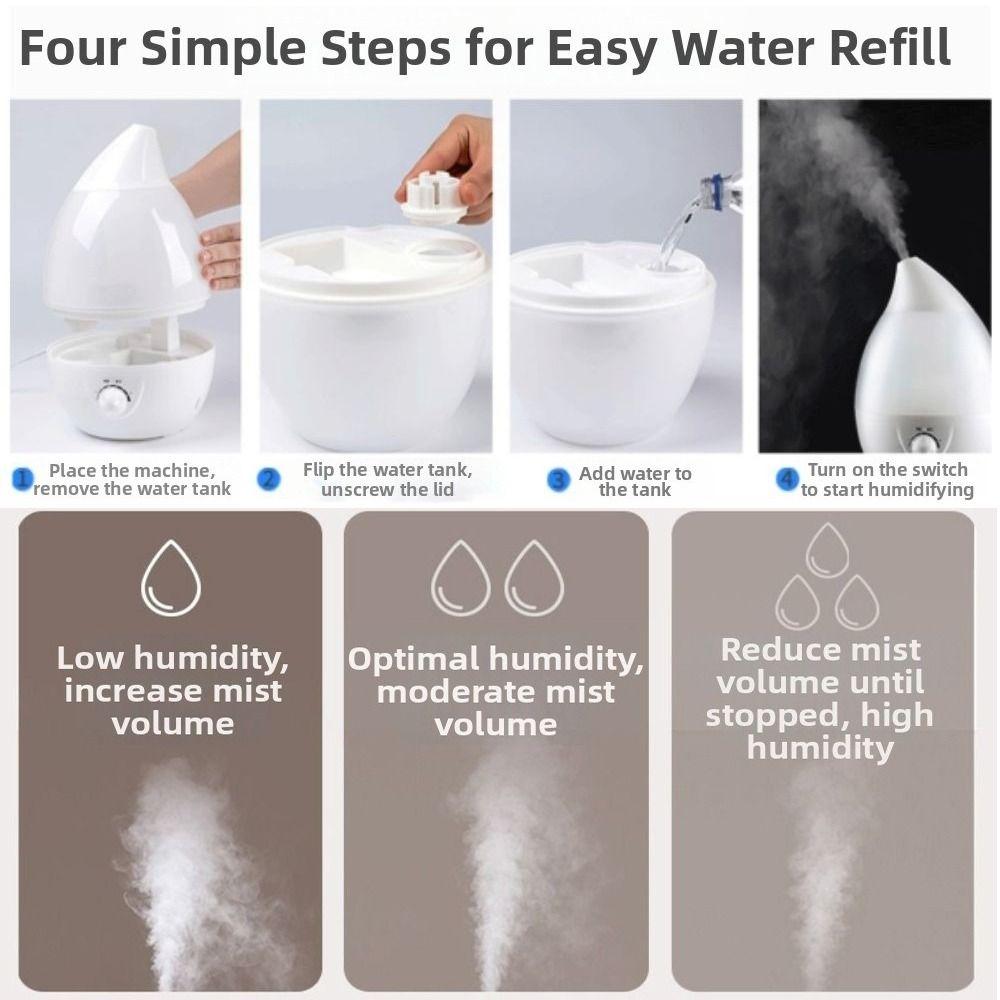 1.3L Desktop Cool Fogger Quiet LED Aroma Diffuser Simple Essential Oil Diffuser  Home Decor