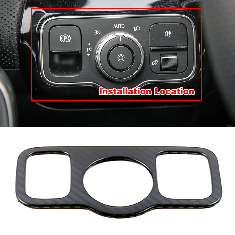 Culoarea fibră de carbon pentru Mercedes Benz CLA Clasa C118 CLA180 CLA200 CLA220 CLA260, autocolantă de decorare a piesei interioare de stil auto