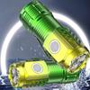3 LED Compact Camping Torch Type C/Micro USB Charging Portable Flashlight Multifunction Flashlight for Outdoor Fishing Emergency