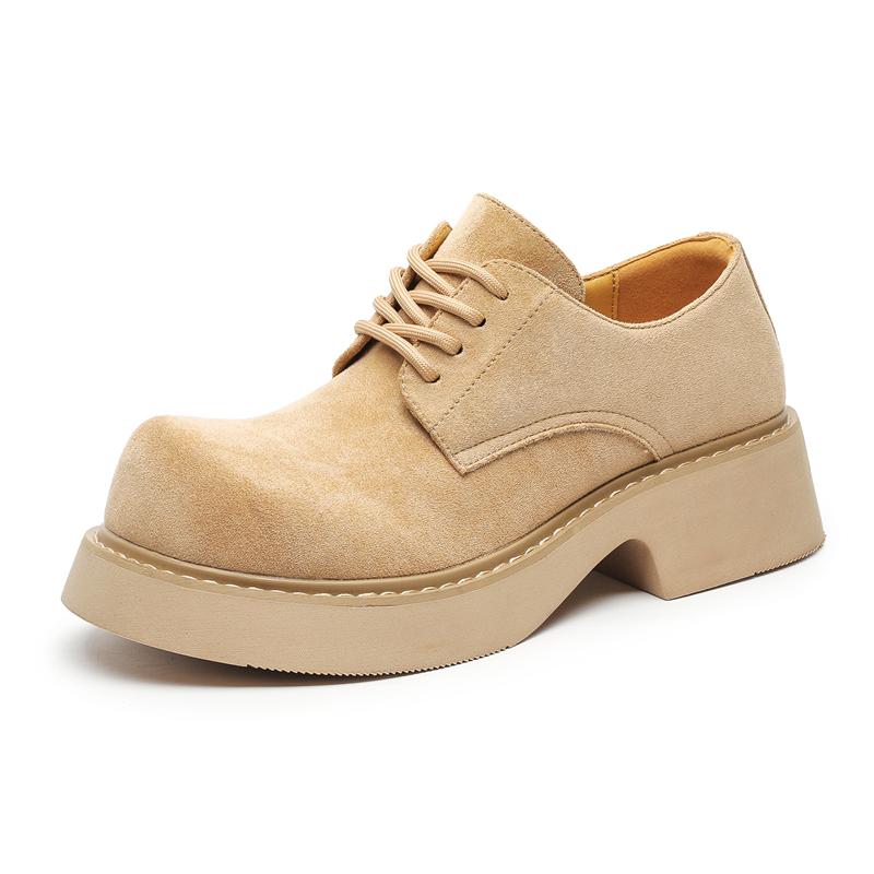 Chaussures en Cuir Pour Homme Plateforme Cuir Véritable Grande Taille Chaussures Designer Formelles Plateforme Décontractées Chaussures d'Extérieur