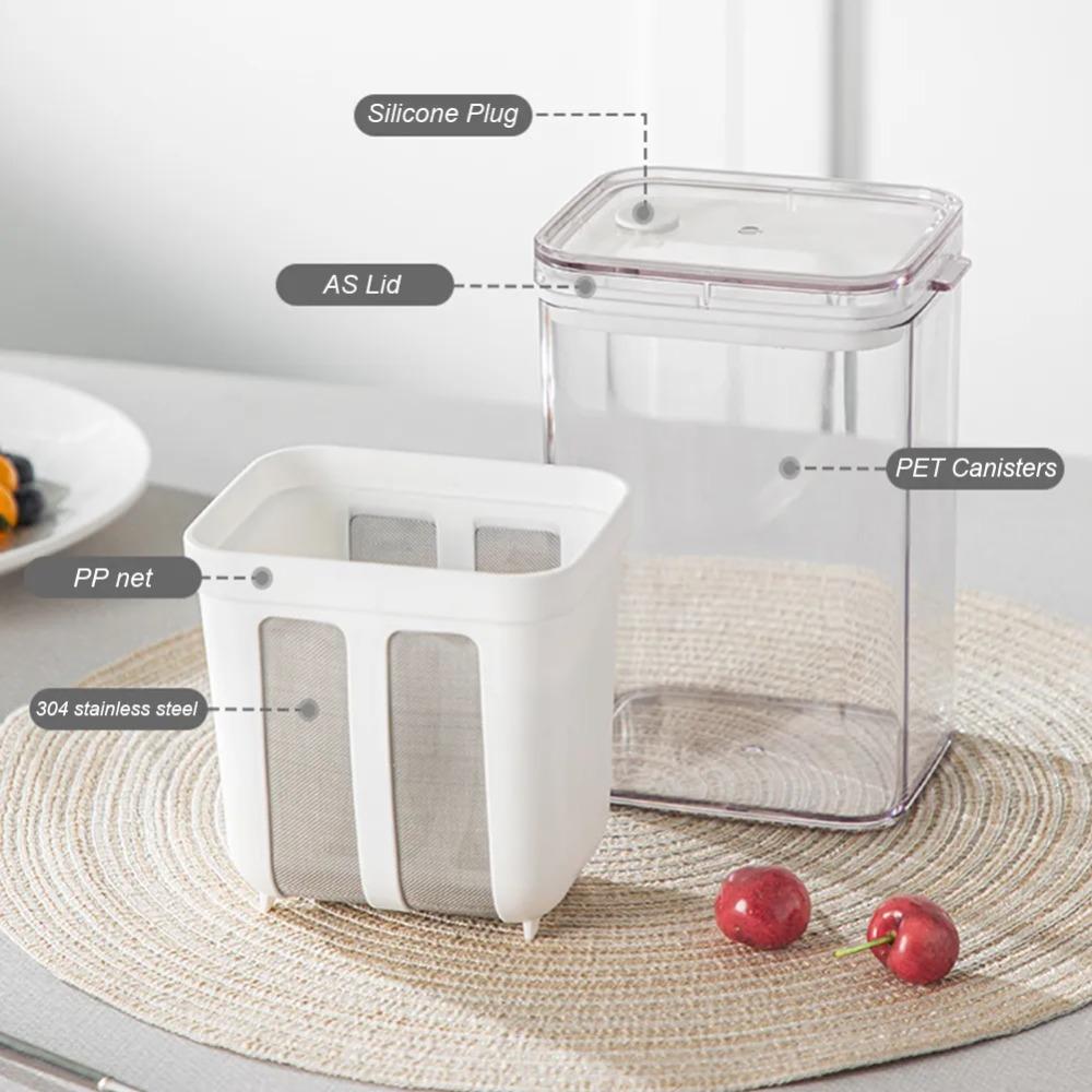 1100ML Greek Yogurt Strainer Fine Mesh Whey Separation Tools Food Strainer Yogurt Filter  Filtering