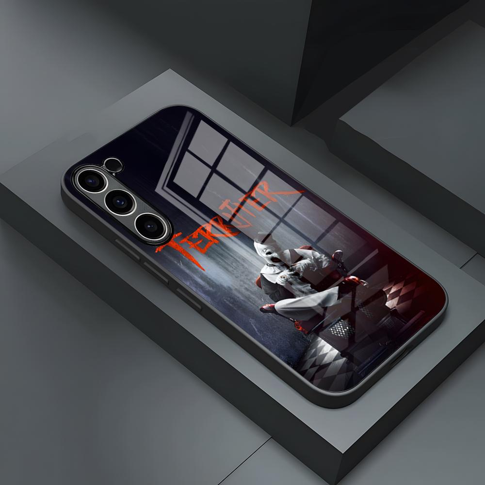 Horror Movie Terrifier Phone Case For S24 Ultra Samsung S23 Fe S22 S20 S21 Plus Galaxy A54 A34 A24 A53 Note 20 Glass Cover