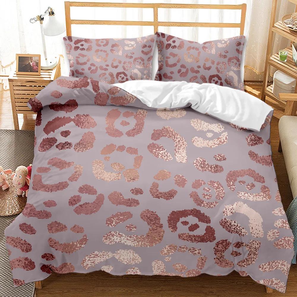 Leopard Print Duvet Cover Set Twin Full Adults Cheetah Leopard Africa Animal Bedding Set Queen King Size Polyester Qulit Cover