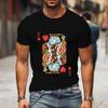 Playing Cards Heart KQ Graphic T Shirts Couples Y2k Fashion Queen King Tees Harajuku Funny Boyfriend Girlfriend Tee Loves Shirt