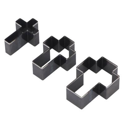 3PCS Hollow Leather Cutting Dies Set No Rough Edges High Density Alloy Steel  For Leather Crafts
