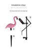 LED Solar Flamingo Garden Light - Outdoor Decorative Stake for Courtyard