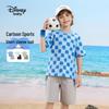 Disney Boys' Plaid Print Short Sleeve Set