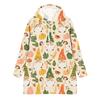 Women's Christmas Print Long Sleeve Hooded Sweatshirt with Festive Holiday Design