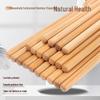 Premium Natural Bamboo Chopsticks: Non-Slip, Extra Long, Heat-Resistant, Antibacterial, Anti-Mold for Hot Pot & Deep Frying