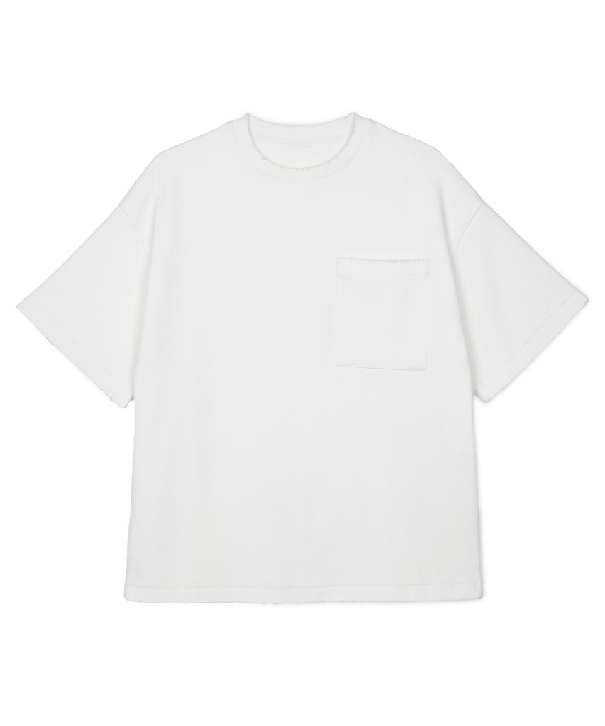 GUVO Damaged Pocket Tee, White