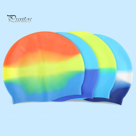 Unisex Adult Silicone Swim Cap Waterproof Swimming Pool Hat Non-slip Bathing Cap for Long Short Hair To Keep Hair Dry