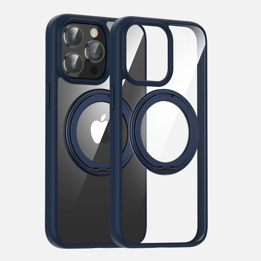 Magnetyczny stojak jest odpowiedni dla Apple 15 Pełne pokrycie Odporny na upadki Iphone14promax Wysoka przezroczystość 13 Etui na telefon