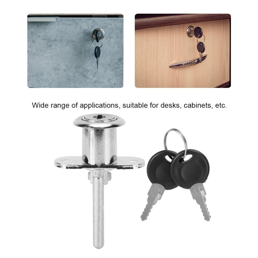 4pcs Zinc Alloy Cam Lock Security Cabinet Lock Durable Drawer Lock Desk