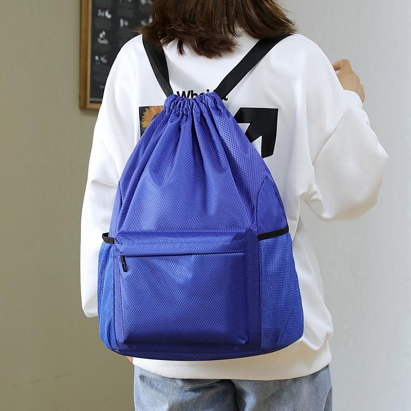 Men/Women Drawstring Pocket Backpack 2025 New Nylon Waterproof Backpack Large Capacity Drawstring Travel Bag Fitness Sports Bag