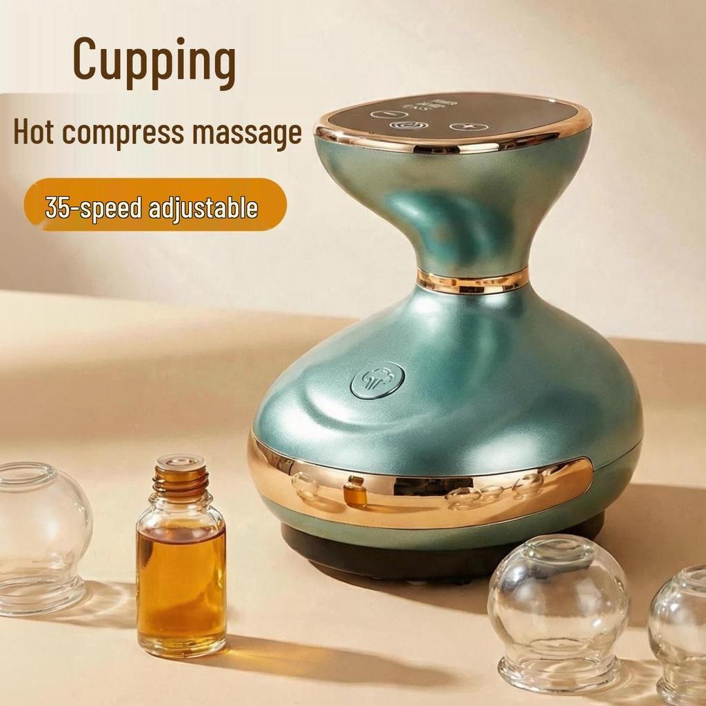 35-Speed EMS Microcurrent Full Body Gua Sha & Cupping Massager