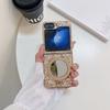 For Samsung Galaxy Z Flip7 FE 5G/Z Flip6 5G Case TPU+PC Kickstand Phone Cover with Mirror