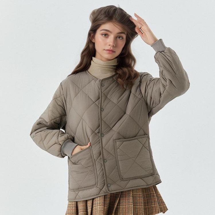 Fashionable Plus Size Women Winter Jacket Warm Thickened Versatile Lightweight Long Sleeve Comfortable Elegant