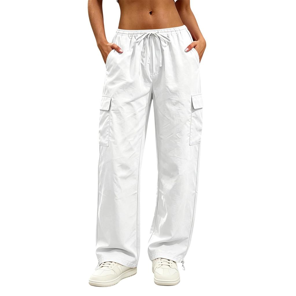 Women's Casual Cargo Pants with Multiple Pockets for Outdoor & Everyday