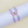 Fashion European American Style Butterfly Enamel Jewelry Four Piece Set For Women