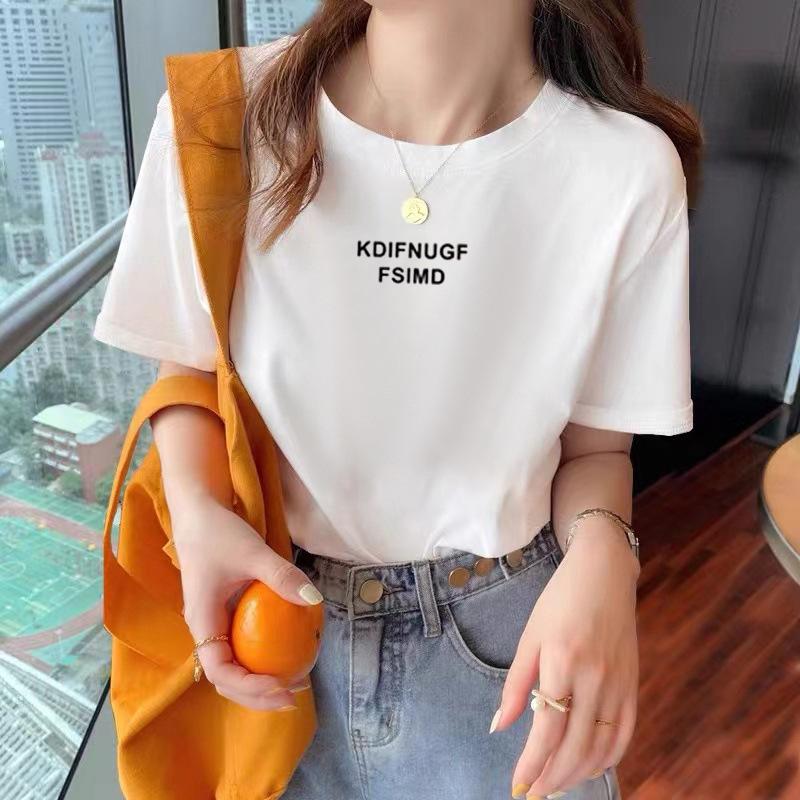 VEZFAA Damenmode Casual Sommer Frühling Kurzarm O-Ausschnitt Blusen & Hemden