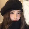 Solid color wool beret crochet casual versatile wool hat women's autumn and winter British retro knitted bud hat