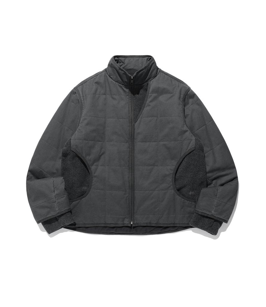 Niceghostclub Cotton Washed Quilting Jacket_Charcoal(Ng2Fwub900A)