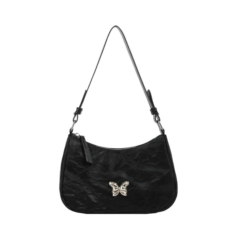 

Сумка через плечо женская 2024 новая текстура иностранный стиль женская нишевая дизайн ins модная сумка через плечо чёрный