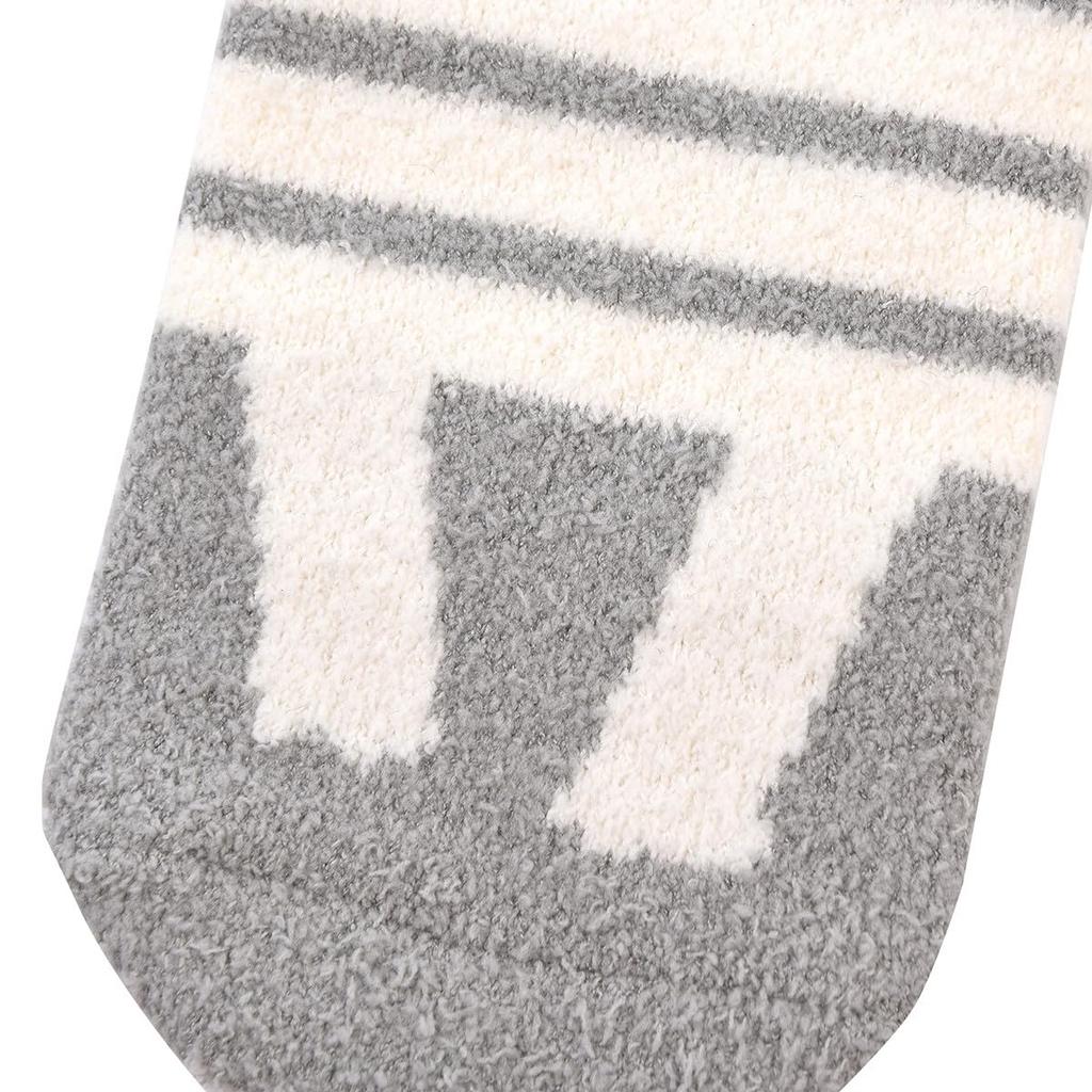 Stylish and Cute Boucle Socks with a Kusuguru Crew Character Nursery Teacher Women's Nago-Nago Pattern, Socks, Design, Socks, 23-6725 (#1/GY Gray)