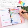Schedules Organizer Refill Inner Pages A6 Loose Leaf Paper Spiral Binder Paper Budget Pages