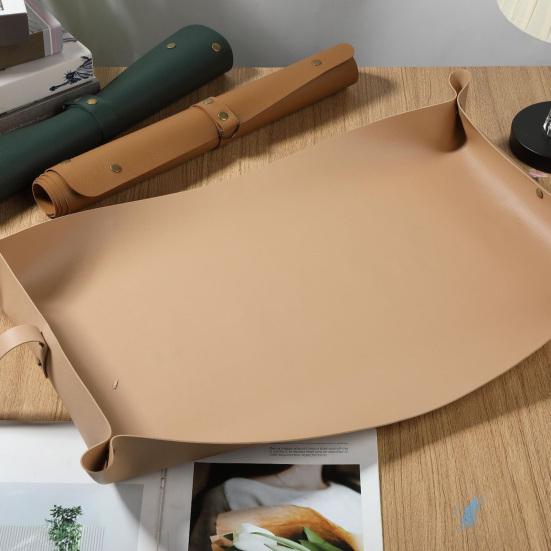 Thickened Faux Leather Plant Repotting Mat for Indoor Plants Foldable Transplanting Mat Mess Control Waterproof Gardening