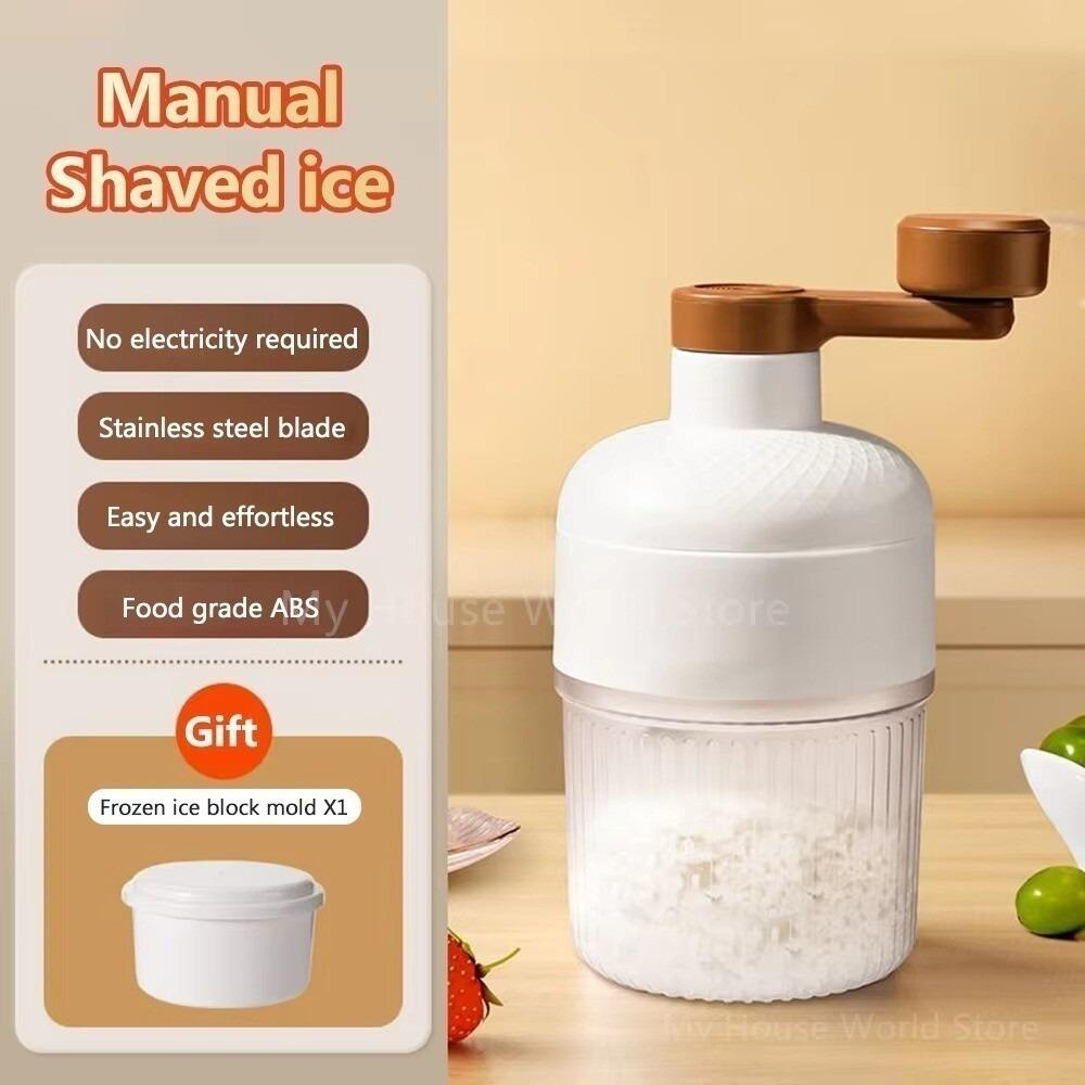 

Small Size Portable Ice Crusher Mini Design Shaved Ice Machine Small Hail Machine Kitchen Tool