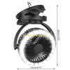 B46E 10000mAh Camping Fan with LED Light Battery Operated Portable Fan with Hanging Hook 720°Rotating&360° Adjustable up&Down