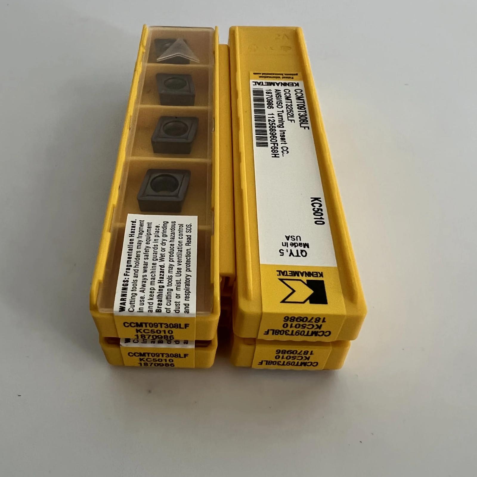 

Original / CCMT09T308LF KC5010 / Industrial indexable Carbide Inserts 10 Pcs