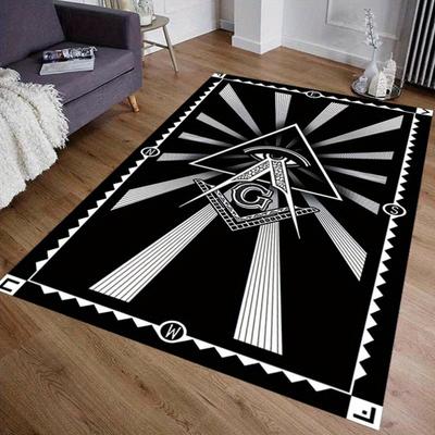 1pc Triangle -Eye Theme Carpet Soft Carpet In The Living Room Can Be Carpet Outdoor Terrace, Kitchen Bedroom Carpet Decoration