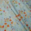 50x145cm Cotton Fabric with Abstract Floral Oil Painting Print, Daisy Wildflower Pattern Cotton Cloth for DIY Sewing Curtain