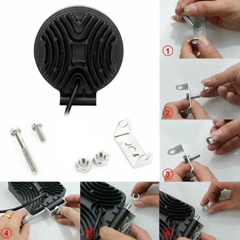 Modification Accessory Spots Flood Combo Beam for Truck Pickup SUV LED Work Light 126W 12600LM Offroad Spots Flood Light