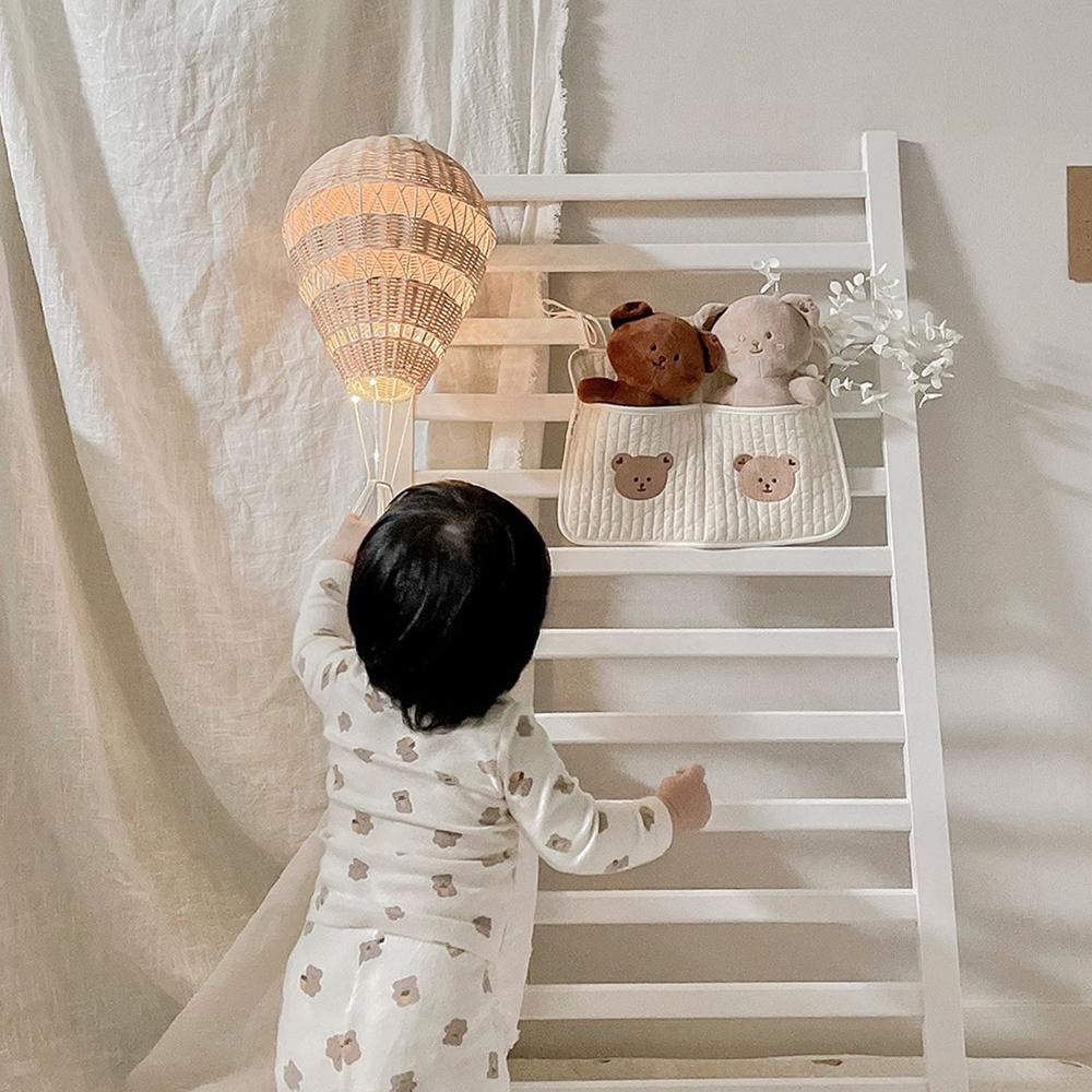 Baby Crib Hanging Storage Bag Portable Bottle Diaper Toy Pouch Stroller Nursery Cart Stroller Bag Milk Bottle Diaper Storage Bag