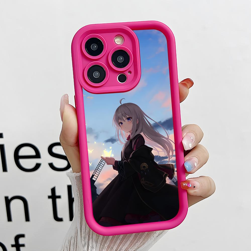 Wandering Witch Elaina Thicken TPU Mobile Phone Case for iPhone 17 16 15 14 13 12 11 Air Pro Max Plus Colorful Cover