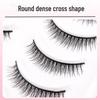 Ten Pairs 3D Stereo Messy Cross Short Lashes for Student, Daily, and Bridal Makeup