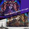 Blacklight Tapestry Wall Hanging Decor Bedroom Blanket Psychedelic Bedspread