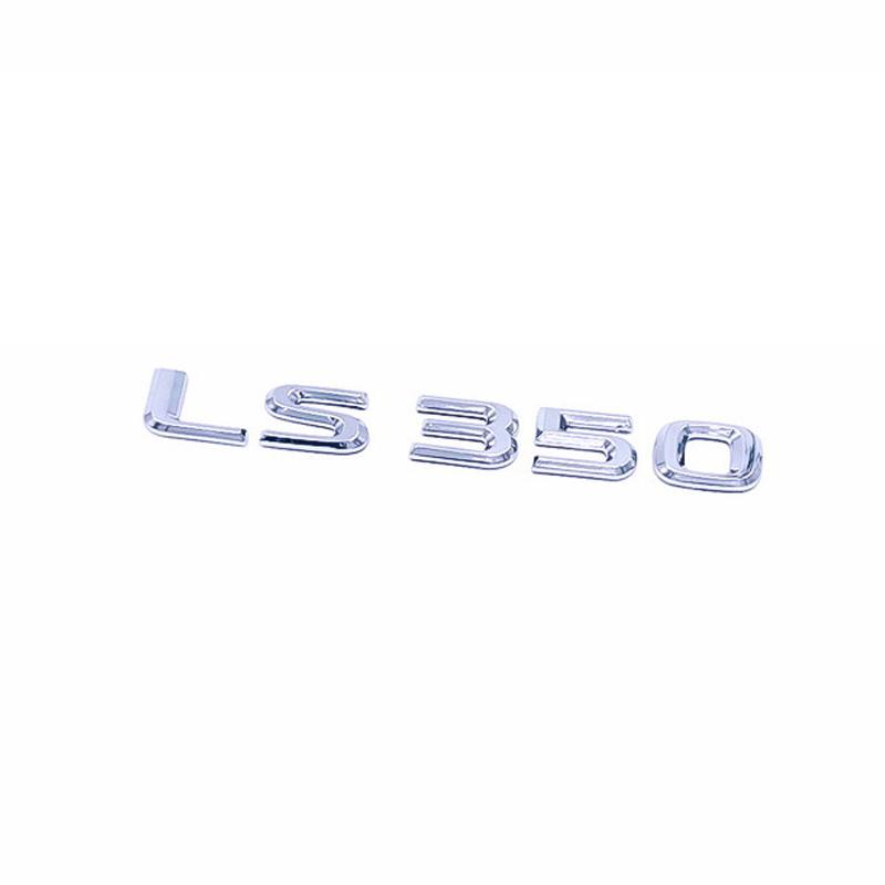Car Trunk ABS Chrome Letters Logos Badge Emblem Decals Styling Sticker For Lexus LS LS350 LS400 LS460 LS460L Accessories