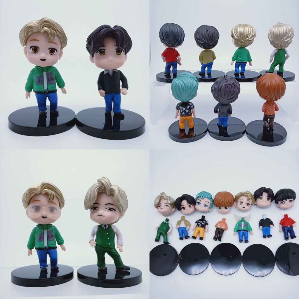 Exquisites 7-teiliges Set K-Pop Bangtan Boys Star-Figuren für einzigartige Dekoration