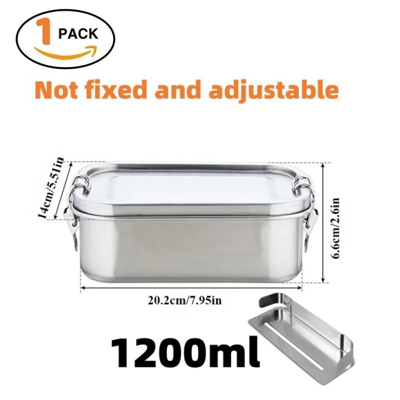 Stainless Steel Lunch Box for Kids And Adults, Portable Leak-Proof Bento Box, Travel Food Meal Prep Container Dishwasher Safe